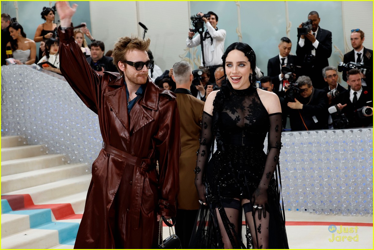 Billie Eilish Goes Sheer for Met Gala 2023 with Brother Finneas