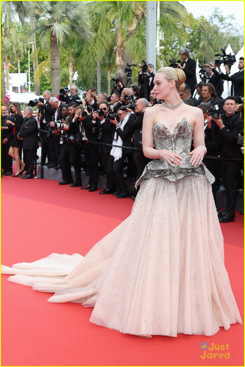Elle Fanning Looks Royal In Custom Gown at the Cannes Film Festival 2023 Opening Ceremony