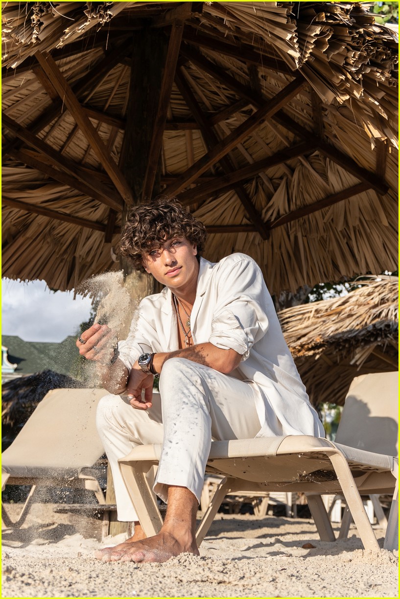 Gavin Casalegno Shows Off Abs On Pre-Summer Vacation in Jamaica (Photos)