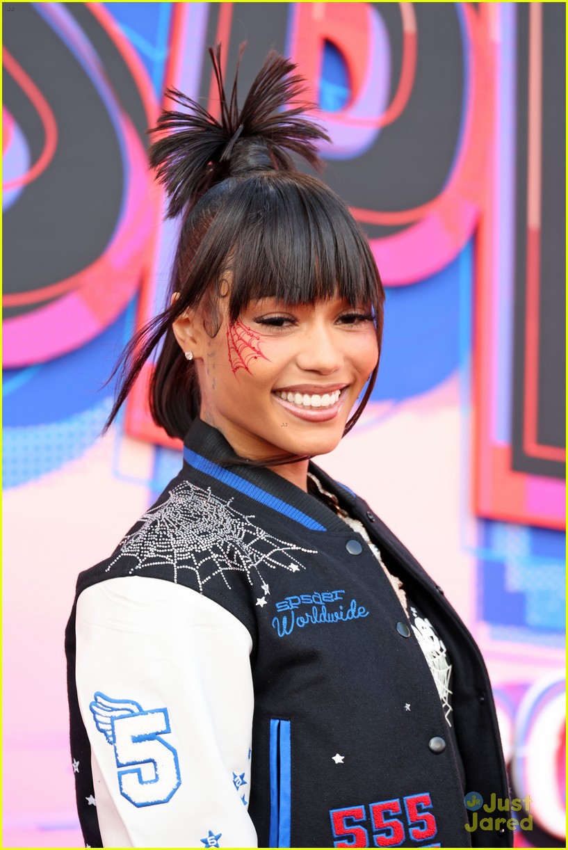Hailee Steinfeld Goes Denim for 'Spider-Man: Across the Spider-Verse' Premiere with Shameik Moore, Issa Rae & More