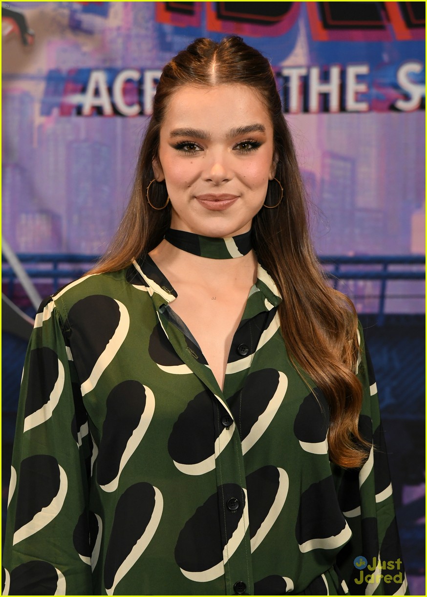 Hailee Steinfeld Brings Lots of Color to NYC for 'Spider-Man: Across the Spider-Verse' Press