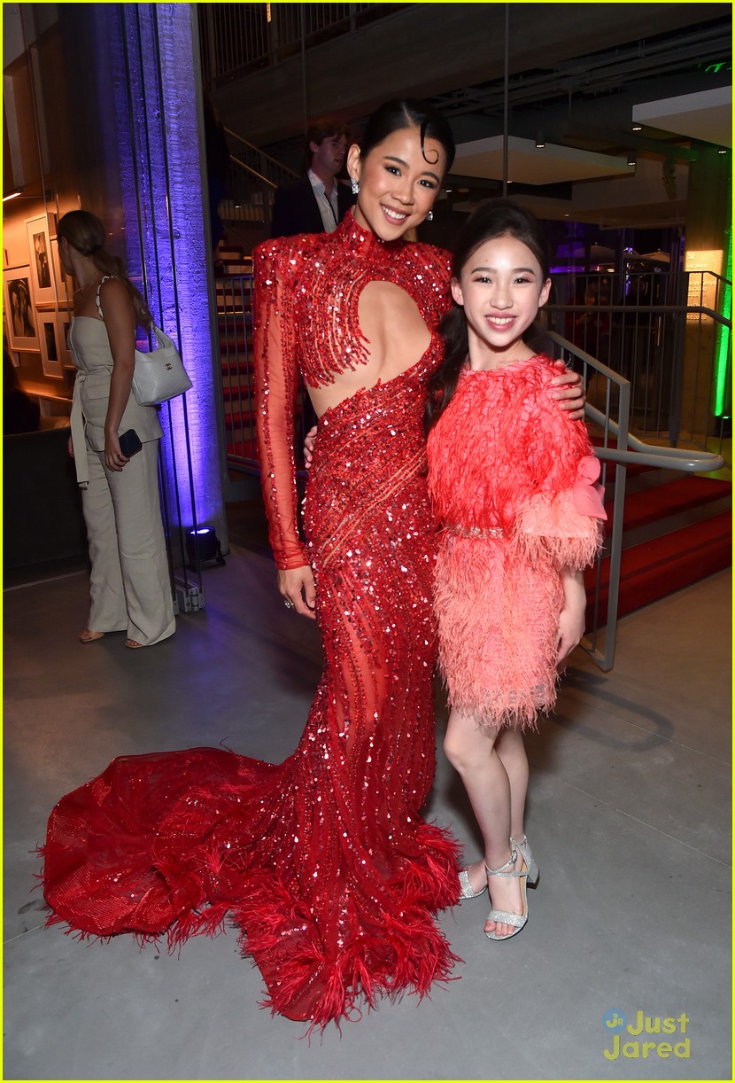 Leah Lewis & Mamoudou Athie Pose With Their Characters at 'Elemental' LA Premiere