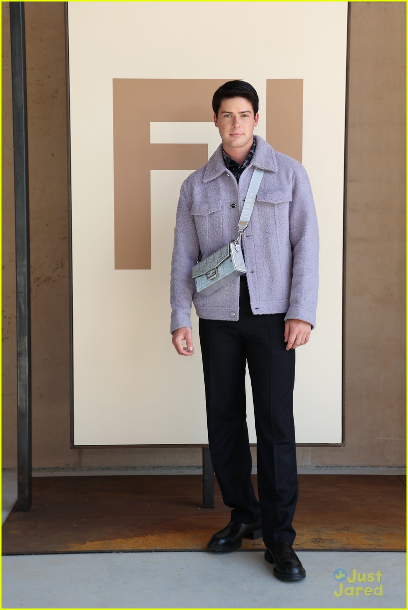 Hero Fiennes Tiffin, Nicholas Galitzine & Noah Beck Attend Fendi Fashion Show