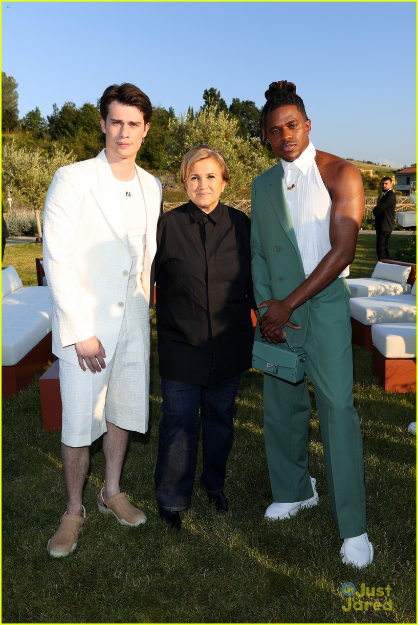 Hero Fiennes Tiffin, Nicholas Galitzine & Noah Beck Attend Fendi Fashion Show