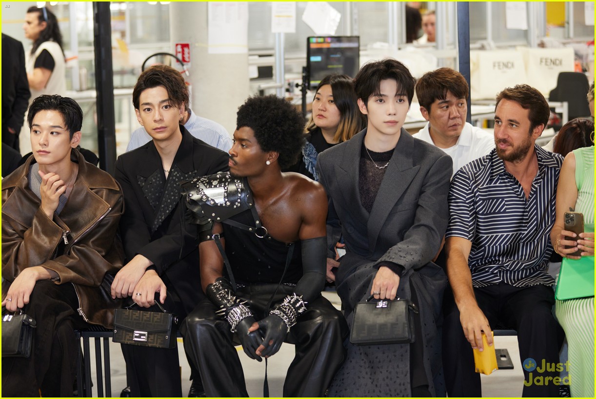 Hero Fiennes Tiffin, Nicholas Galitzine & Noah Beck Attend Fendi Fashion Show