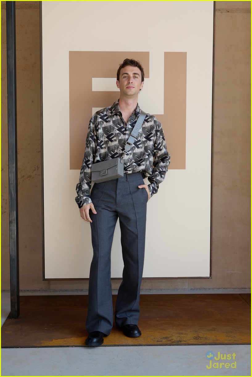 Hero Fiennes Tiffin, Nicholas Galitzine & Noah Beck Attend Fendi Fashion Show