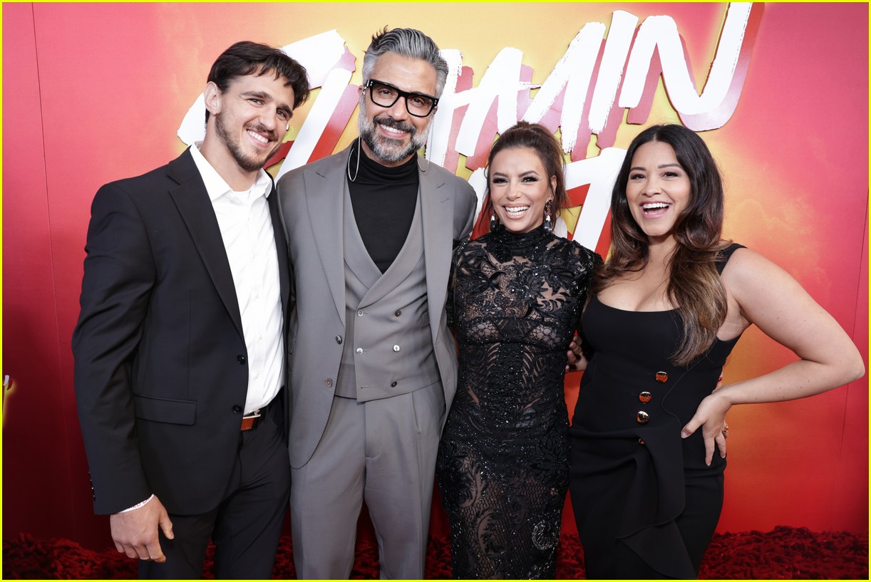 Gina Rodriguez, Jaime Camil & Eva Longoria Have 'Jane the Virgin' Reunion at 'Flamin' Hot' Screening