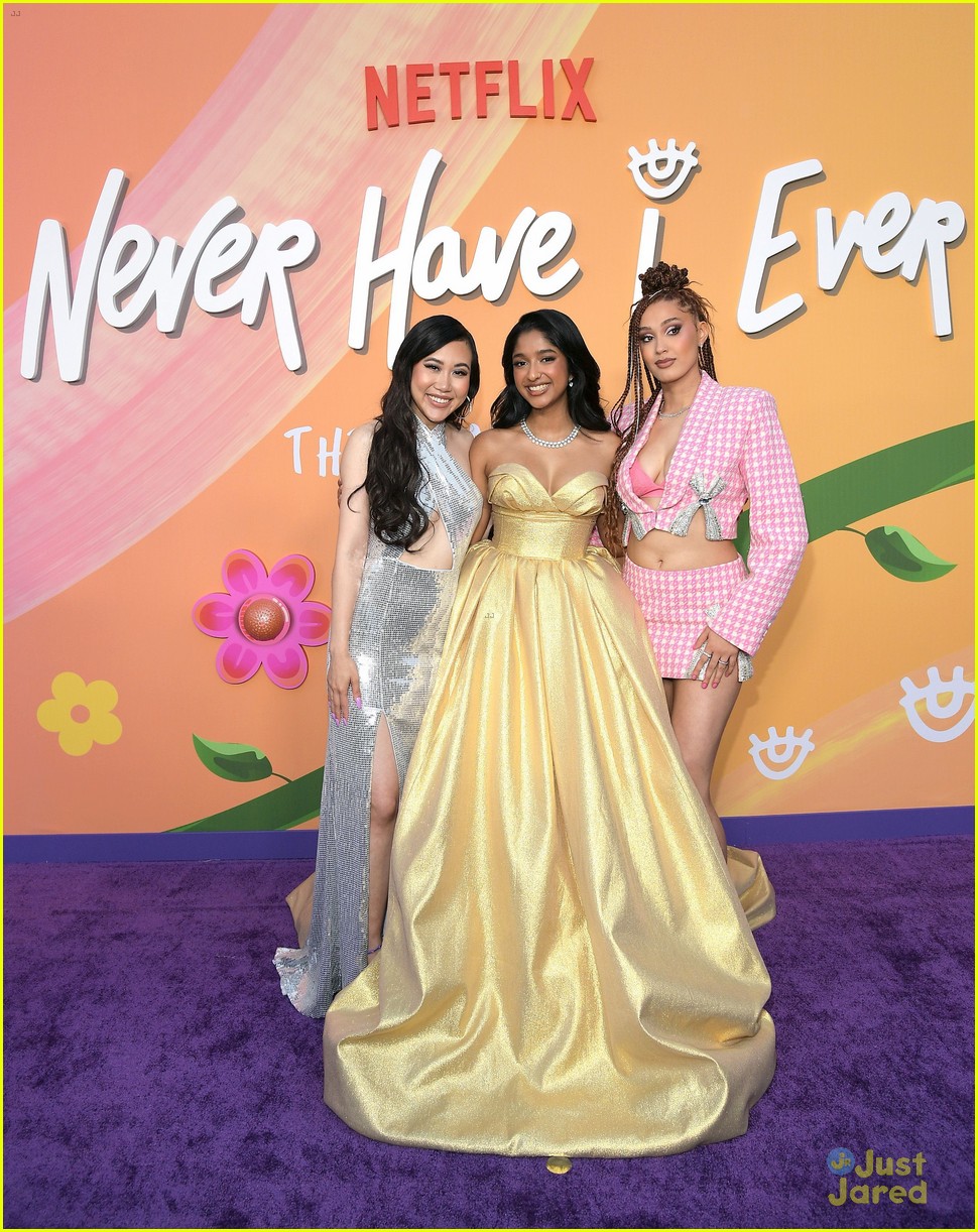 Maitreyi Ramakrishnan Is the Golden Girl at 'Never Have I Ever' Season 4 Premiere