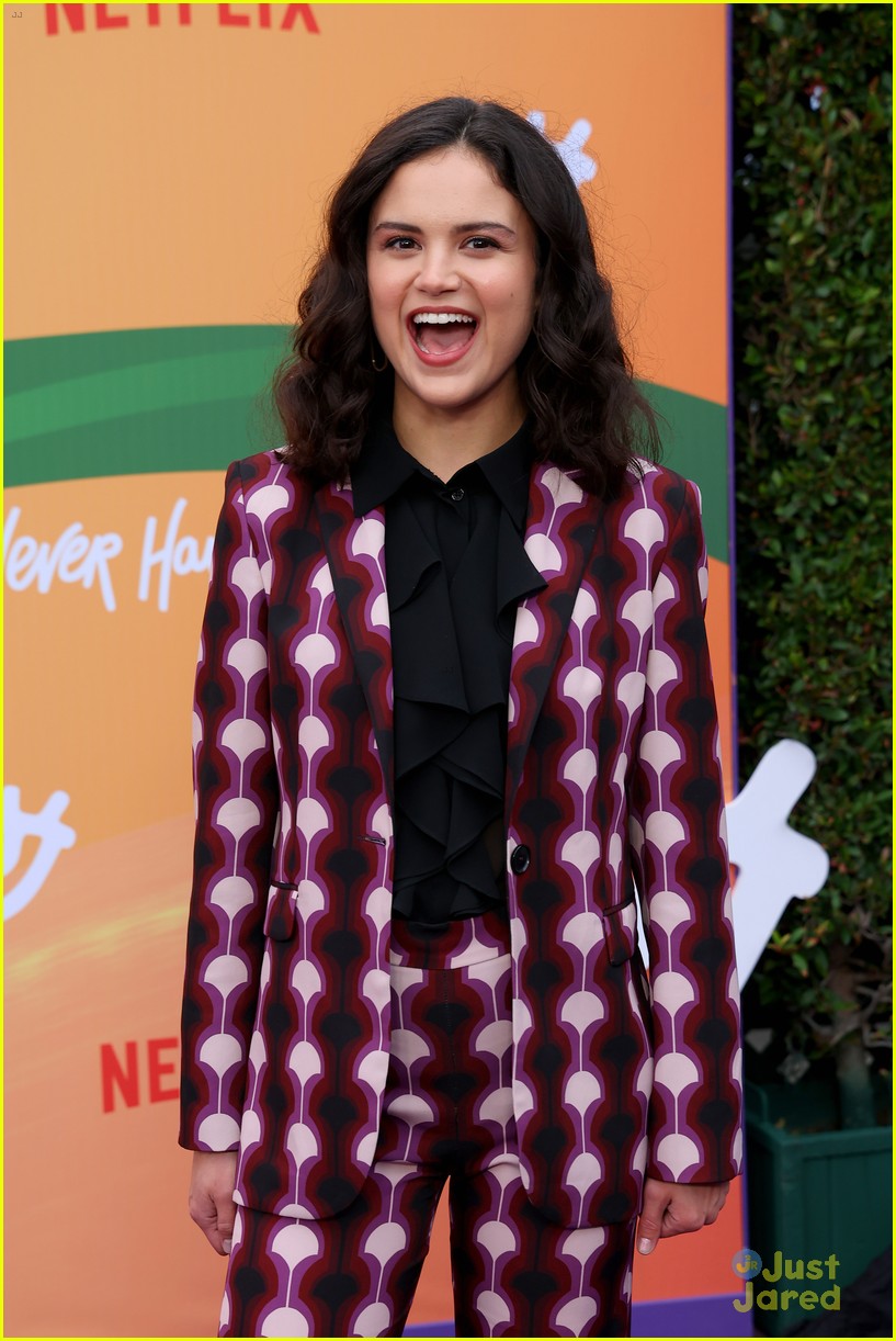 Maitreyi Ramakrishnan Is the Golden Girl at 'Never Have I Ever' Season 4 Premiere