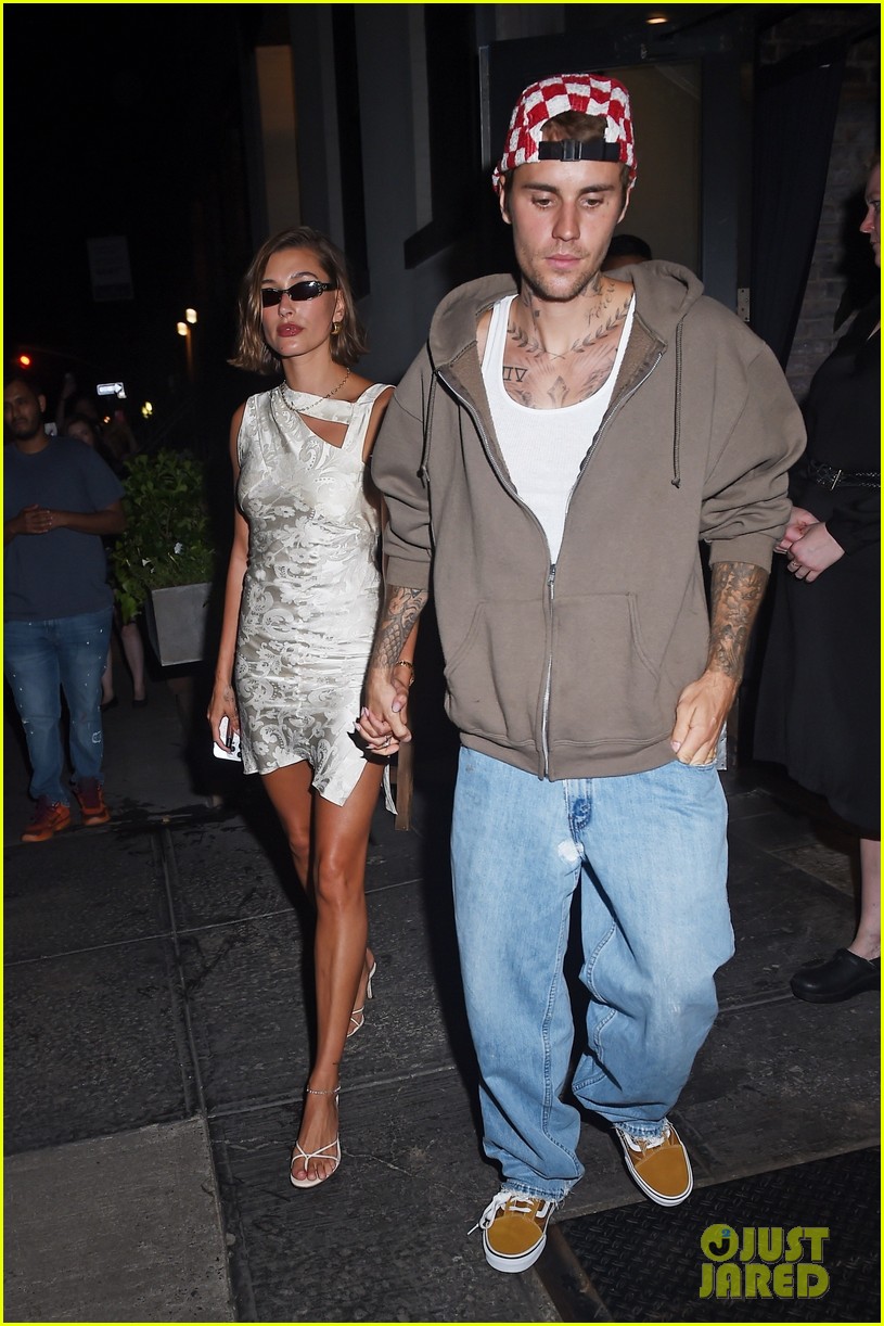 Justin Bieber & Wife Hailey Step Out for Dinner in NYC
