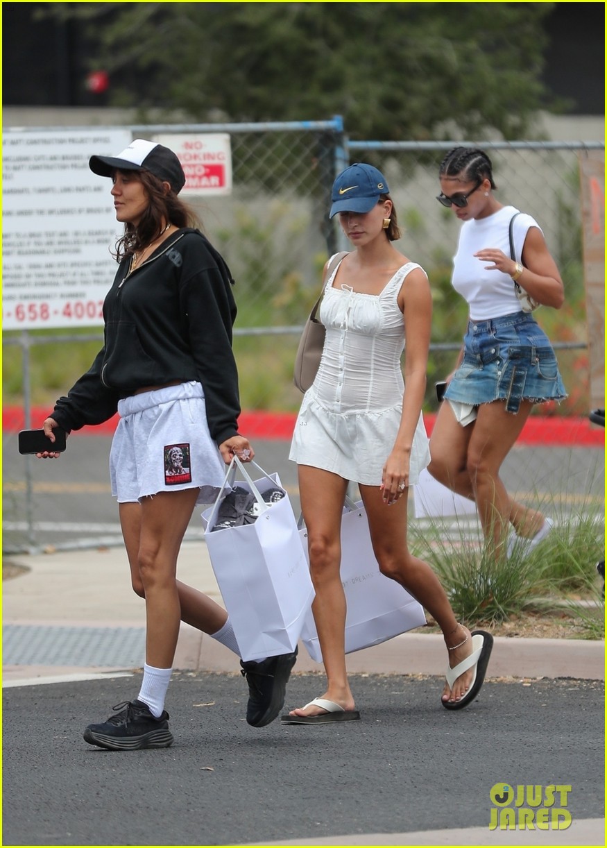 Hailey Bieber Spends Her Sunday Shopping Around Malibu With Lori Harvey