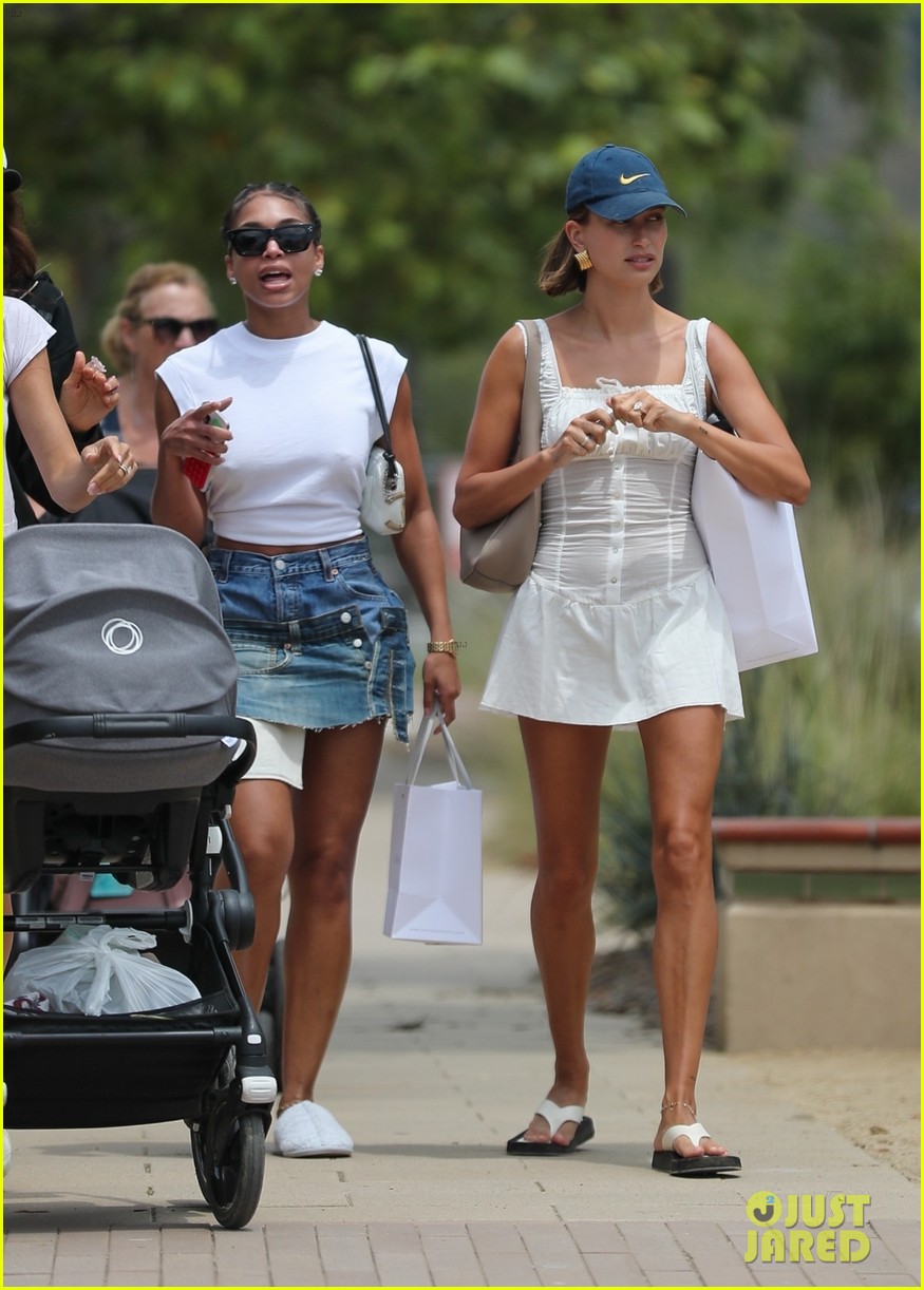 Hailey Bieber Spends Her Sunday Shopping Around Malibu With Lori Harvey