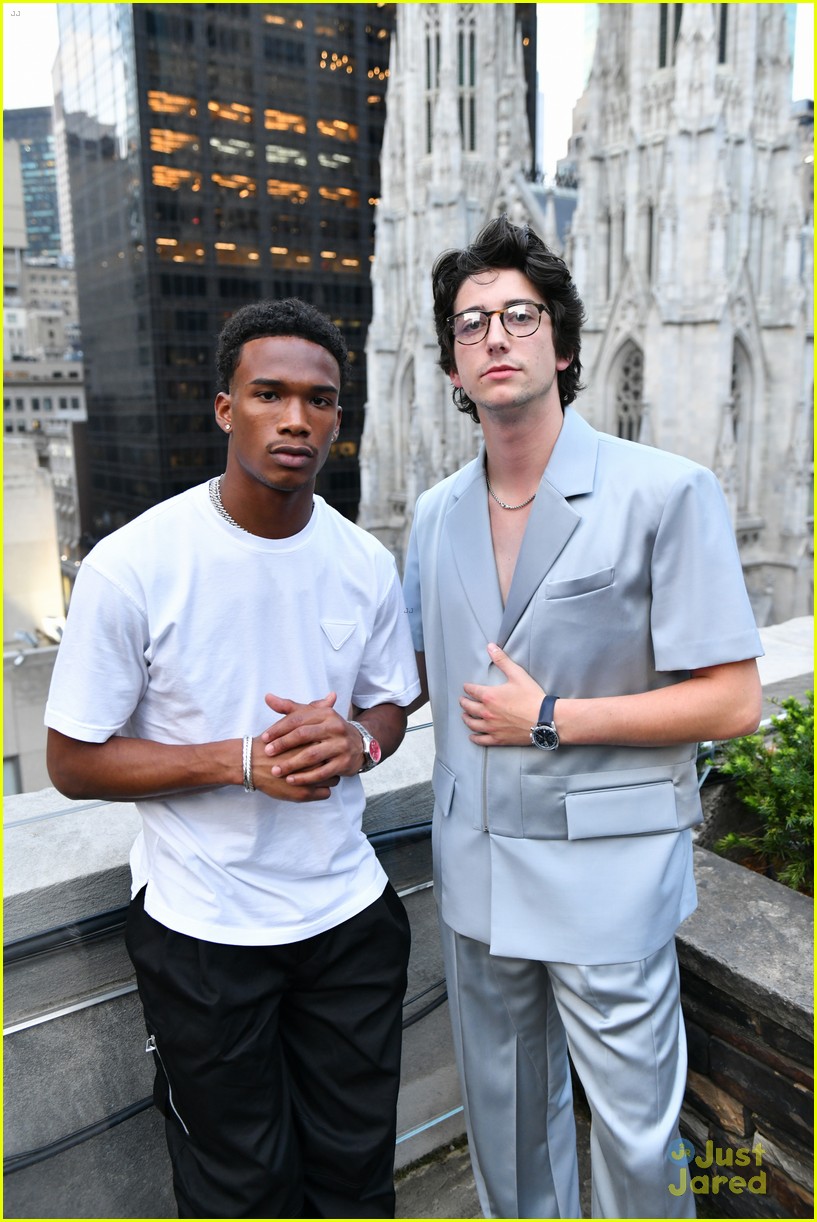 Christopher Briney, Taylor Zakhar Perez & Milo Manheim Attend Tag Heuer Opening