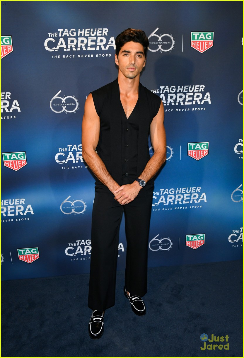 Christopher Briney, Taylor Zakhar Perez & Milo Manheim Attend Tag Heuer Opening