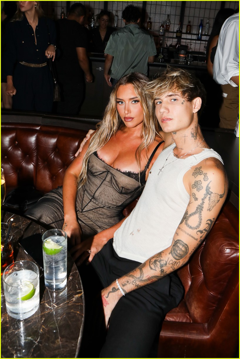 Jaden Hossler & Stassie Karanikolaou Couple Up While Celebrating YSL's New Men's Fragrance