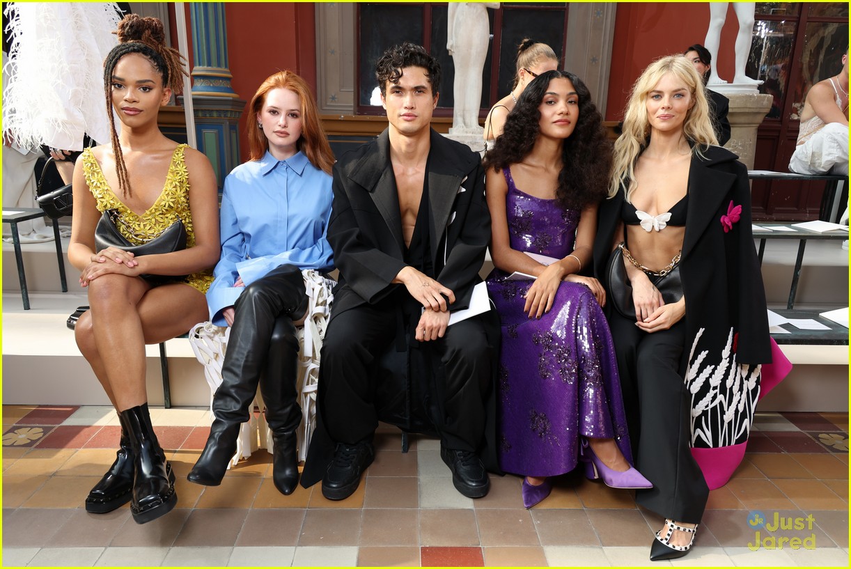 Riverdale's Charles Melton & Madelaine Petsch Reunite at Valentino Fashion Show