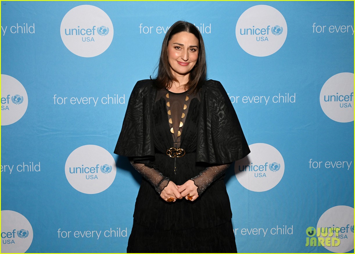 Sofia Carson Glams Up In Black & White Gown to Host UNICEF Gala 2023