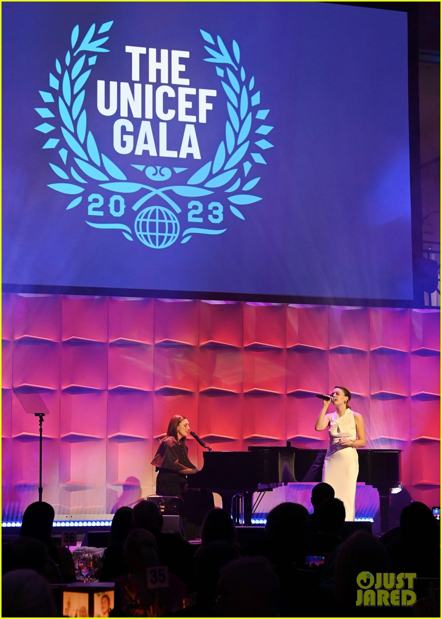 Sofia Carson Glams Up In Black & White Gown to Host UNICEF Gala 2023