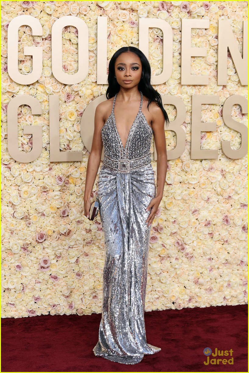 Ariana Greenblatt Reps 'Barbie' Movie at Golden Globes 2024