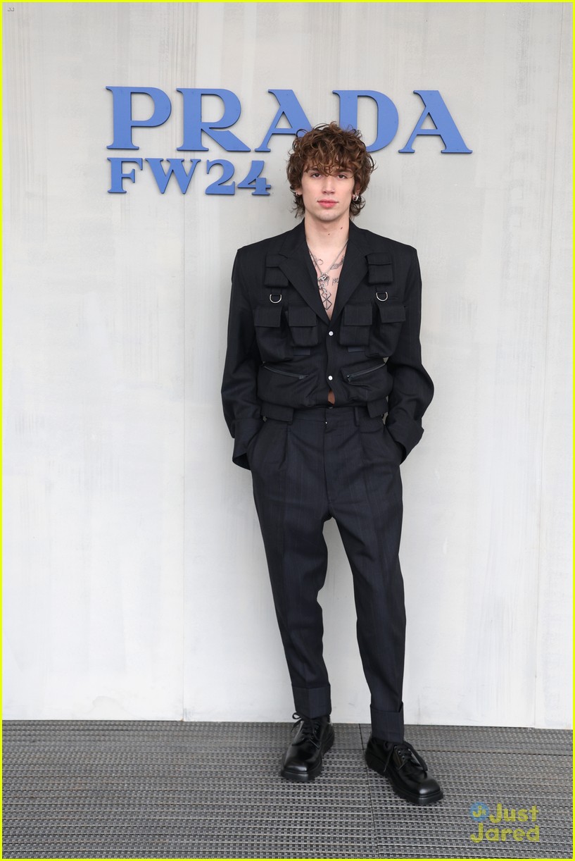 Mean Girls' Christopher Briney, Louis Partridge, Vinnie Hacker & More Attend Prada Fashion Show in Milan