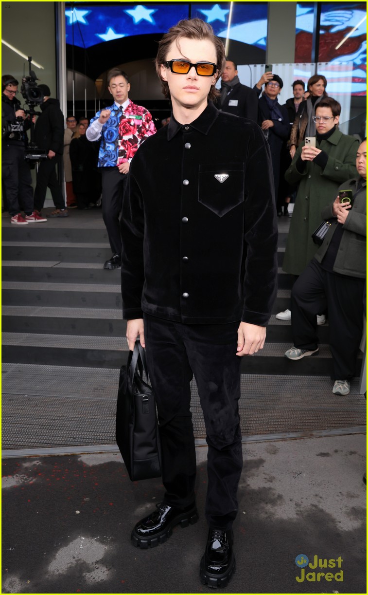 Mean Girls' Christopher Briney, Louis Partridge, Vinnie Hacker & More Attend Prada Fashion Show in Milan