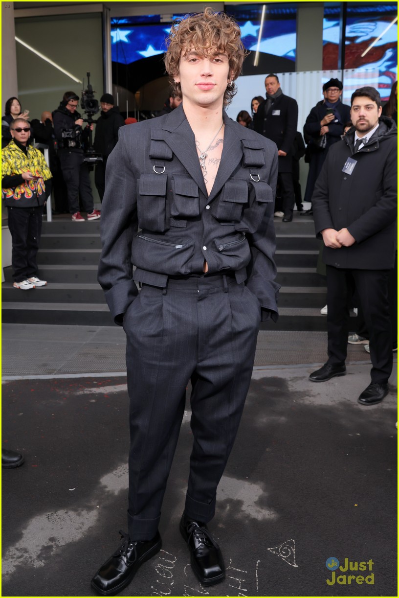 Mean Girls' Christopher Briney, Louis Partridge, Vinnie Hacker & More Attend Prada Fashion Show in Milan