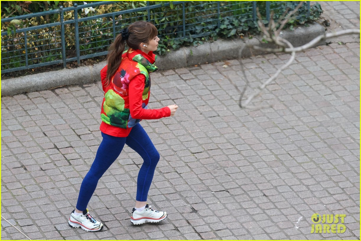 Lily Collins Films New Season of 'Emily in Paris' On Location, First Set Photos Tease Surprising Reunion