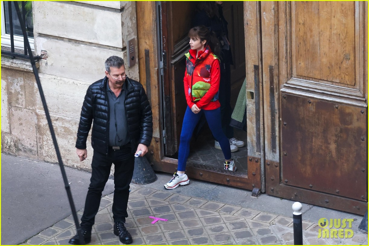 Lily Collins Films New Season of 'Emily in Paris' On Location, First Set Photos Tease Surprising Reunion