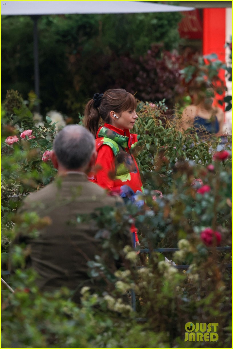 Lily Collins Films New Season of 'Emily in Paris' On Location, First Set Photos Tease Surprising Reunion